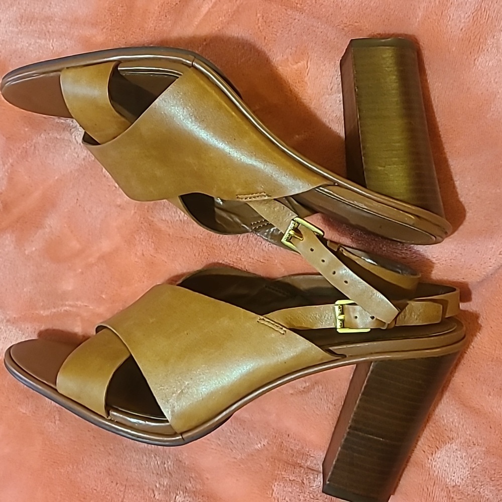 LAUREN RALPH LAUREN BLOCK HEEL SHOES - Picture 9 of 10